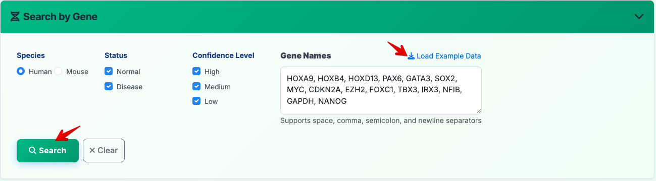 Search by Gene